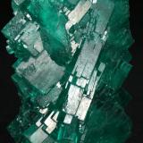 Beryl (var. emerald)<br />Coscuez mining district, Municipio San Pablo de Borbur, Western Emerald Belt, Boyacá Department, Colombia<br />40x26x15mm<br /> (Author: Fiebre Verde)