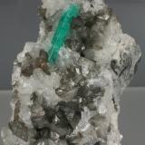 Beryl (variety emerald), Calcite, Quartz<br />Coscuez mining district, Municipio San Pablo de Borbur, Western Emerald Belt, Boyacá Department, Colombia<br />75x60x40mm<br /> (Author: Fiebre Verde)