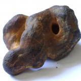 Goethita pseudomórfica de PiritaSant Julià de Ramis, Comarca Gironès, Gerona / Girona, Catalonia / Catalunya, SpainMedidas pieza: 3,7x3,3x2 cm (Autor: Sergio Pequeño)