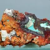 AuricalcitaMina Ojuela, Mapimí, Municipio Mapimí, Durango, México40x25 mm (Autor: Juan Espino)