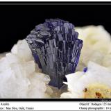 Azurite<br />Mas Dieu, Mercoirol, Alès, Gard, Occitanie, France<br />fov 10 mm<br /> (Author: ploum)