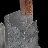 Quartz, Hematite<br />Jinlong Hill, Longchuan, Heyuan Prefecture, Guangdong Province, China<br /><br /> (Author: am mizunaka)
