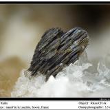 Rutile<br />La Lauzière Massif, Saint-Jean-de-Maurienne, Savoie, Auvergne-Rhône-Alpes, France<br />fov 3.5 mm<br /> (Author: ploum)