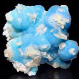 Hemimorphite, Cerussite<br />M'Fouati Mine, M'Fouati, M'Fouati District, Bouenza Department, Republic of the Congo<br />5 x 4.6 x 1.7 cm<br /> (Author: Don Lum)