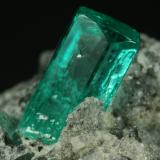 Beryl (variety emerald), Calcite, Pyrite, Quartz<br />Coscuez mining district, Municipio San Pablo de Borbur, Western Emerald Belt, Boyacá Department, Colombia<br />50x20x45mm<br /> (Author: Fiebre Verde)