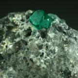 Beryl (variety emerald), Calcite, Pyrite, Quartz<br />Coscuez mining district, Municipio San Pablo de Borbur, Western Emerald Belt, Boyacá Department, Colombia<br />50x20x45mm<br /> (Author: Fiebre Verde)