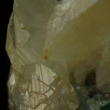 Beryl (variety emerald), Calcite, QuartzMina Peñas Blancas, Municipio San Pablo de Borbur, Cinturón Esmeraldífero Occidental, Departamento Boyacá, Colombia80x90x35mm (Author: Fiebre Verde)