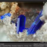 Linarite<br />Grand Reef Mine, Laurel Canyon, Grand Reef Mountain, Klondyke, Aravaipa District, Graham County, Arizona, USA<br />fov 2 mm<br /> (Author: ploum)