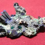 Azurite and Malachite<br />Tsumeb Mine, Tsumeb, Otjikoto Region, Namibia<br />60x40mm<br /> (Author: Heimo Hellwig)