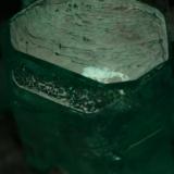 Beryl (variety emerald), Calcite<br />Coscuez mining district, Municipio San Pablo de Borbur, Western Emerald Belt, Boyacá Department, Colombia<br />35x40x55mm<br /> (Author: Fiebre Verde)