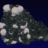 Rhodochrosite, ManganiteZona minera N'Chwaning, Kuruman, Kalahari manganese field (KMF), Provincia Septentrional del Cabo, Sudáfrica8.7 x 6.6 cm (Author: am mizunaka)