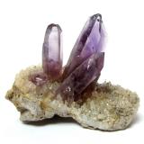 Amethyst<br />Amatitlán, Municipio Eduardo Neri, Guerrero, Mexico<br />Specimen size 4,5 cm, largest crystal 2,5 cm<br /> (Author: Tobi)