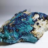 Malaquita y Azurita<br />Mina Les Ferreres, Rocabruna, Camprodon, Comarca Ripollès, Gerona / Girona, Cataluña / Catalunya, España<br />6x3cm<br /> (Autor: heat00)