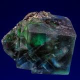 Fluorite, Schorl<br />Erongo Mountain, Usakos, Erongo Region, Namibia<br />5.8 x 4.1 cm<br /> (Author: am mizunaka)