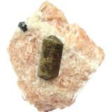 FluorapatiteYates Mine, Otter Lake, Pontiac RCM, Outaouais, Québec, CanadaSpecimen size 7 cm, largest crystal 3,3 cm (Author: Tobi)