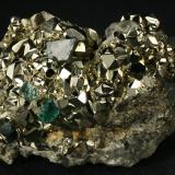 Beryl (variety emerald), Calcite, Pyrite, Dolomite<br />Chivor mining district, El Acuario Mine, Municipio Chivor, Eastern Emerald Belt, Boyacá Department, Colombia<br />60x45x55mm<br /> (Author: Fiebre Verde)