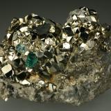 Beryl (variety emerald), Calcite, Pyrite, Dolomite<br />Chivor mining district, El Acuario Mine, Municipio Chivor, Eastern Emerald Belt, Boyacá Department, Colombia<br />60x45x55mm<br /> (Author: Fiebre Verde)