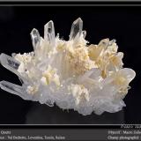 Quartz<br />Bedretto Valley, Leventina, Ticino (Tessin), Switzerland<br />Fov 100 mm<br /> (Author: ploum)