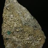 Beryl (variety emerald), Calcite, Pyrite<br />Chivor mining district, El Acuario Mine, Municipio Chivor, Eastern Emerald Belt, Boyacá Department, Colombia<br />105x45x80mm<br /> (Author: Fiebre Verde)