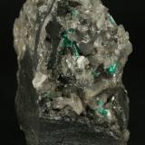 Beryl (variety emerald), Calcite<br />La Pita mining district, Municipio Maripí, Western Emerald Belt, Boyacá Department, Colombia<br />75x55x90mm<br /> (Author: Fiebre Verde)