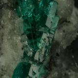 Beryl (variety emerald), Calcite, Pyrite, Quartz<br />La Pita mining district, Municipio Maripí, Western Emerald Belt, Boyacá Department, Colombia<br />60x35mm, main xl=16mm<br /> (Author: Fiebre Verde)