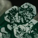 Beryl (variety emerald), Calcite, Pyrite<br />Chivor mining district, Municipio Chivor, Eastern Emerald Belt, Boyacá Department, Colombia<br />42x48x20mm - Detail<br /> (Author: Fiebre Verde)