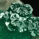 Beryl (variety emerald), Calcite, Pyrite<br />Chivor mining district, Municipio Chivor, Eastern Emerald Belt, Boyacá Department, Colombia<br />42x48x20mm - Detail<br /> (Author: Fiebre Verde)