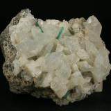 Beryl (variety emerald), Calcite, Pyrite<br />Chivor mining district, Municipio Chivor, Eastern Emerald Belt, Boyacá Department, Colombia<br />80x65x60mm<br /> (Author: Fiebre Verde)