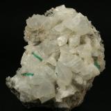 Beryl (variety emerald), Calcite, Pyrite<br />Chivor mining district, Municipio Chivor, Eastern Emerald Belt, Boyacá Department, Colombia<br />80x65x60mm<br /> (Author: Fiebre Verde)