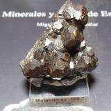 Andradita (variedad melanita) (Grupo Granate)<br />Mali<br />45x55 mm<br /> (Autor: Ignacio)