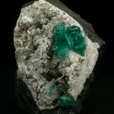 Beryl (variety emerald), Calcite, Pyrite<br />Chivor mining district, El Oriente Mine, Municipio Chivor, Eastern Emerald Belt, Boyacá Department, Colombia<br />55x35x32mm<br /> (Author: Fiebre Verde)