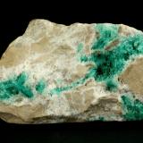 Beryl (variety emerald), Calcite<br />Chivor mining district, Municipio Chivor, Eastern Emerald Belt, Boyacá Department, Colombia<br />70x45x60mm<br /> (Author: Fiebre Verde)