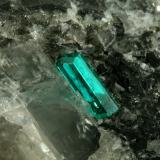 Beryl (variety emerald), Calcite, Pyrite<br />Coscuez mining district, Municipio San Pablo de Borbur, Western Emerald Belt, Boyacá Department, Colombia<br />43x38x50mm,  xl=11mm<br /> (Author: Fiebre Verde)