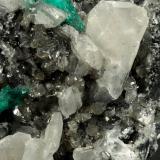 Beryl (variety emerald), Calcite, Pyrite<br />Coscuez mining district, Municipio San Pablo de Borbur, Western Emerald Belt, Boyacá Department, Colombia<br />95x75x75mm, xl=15mm<br /> (Author: Fiebre Verde)