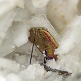 pyrrhotiteCantera Poudrette, Mont Saint-Hilaire, La Vallée-du-Richelieu RCM, Montérégie, Québec, CanadáFOV = 4mm (Author: Doug)