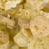 Sychysite-(Ce)<br />Poudrette Quarry, Mont Saint-Hilaire, La Vallée-du-Richelieu RCM, Montérégie, Québec, Canada<br />FOV = 4mm<br /> (Author: Doug)