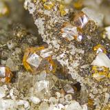 Sphalerite<br />Poudrette Quarry, Mont Saint-Hilaire, La Vallée-du-Richelieu RCM, Montérégie, Québec, Canada<br />FOV = 4mm<br /> (Author: Doug)