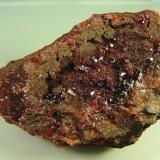 Cinabrio.<br />Mina Nuevo Entredicho, Almadenejos, Comarca Valle de Alcudia, Ciudad Real, Castilla-La Mancha, España<br />80x50 mm.<br /> (Autor: Jesus Franquesa Baucells)
