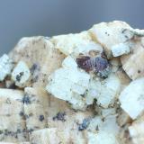 Almandino (Grupo Granate) con Microclina y AlbitaCan Vernenc, Montnegre Mountains, La Batllòria, Sant Celoni, Comarca Vallès Oriental, Barcelona, Catalonia / Catalunya, Spain3 x 3 x 2 cm (Autor: karbu8)