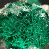 Beryl (variety emerald), Calcite, Pyrite, Albite (variety cleavelandite)<br />Chivor mining district, Municipio Chivor, Eastern Emerald Belt, Boyacá Department, Colombia<br />70x46x34mm, main xl=18mm<br /> (Author: Fiebre Verde)