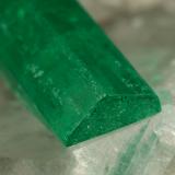 Beryl (variety emerald), Calcite<br />Coscuez mining district, Municipio San Pablo de Borbur, Western Emerald Belt, Boyacá Department, Colombia<br />54x34x50mm, both xls=13mm<br /> (Author: Fiebre Verde)