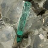 Beryl (variety emerald), Calcite, Pyrite, Dolomite<br />Chivor mining district, Municipio Chivor, Eastern Emerald Belt, Boyacá Department, Colombia<br />98x70x38mm, xl=31mm<br /> (Author: Fiebre Verde)