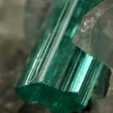 Beryl (variety emerald), Calcite, Pyrite, Dolomite<br />Chivor mining district, Municipio Chivor, Eastern Emerald Belt, Boyacá Department, Colombia<br />98x70x38mm, xl=31mm<br /> (Author: Fiebre Verde)