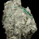 Beryl (variety emerald), Calcite, Pyrite, Dolomite<br />Chivor mining district, Municipio Chivor, Eastern Emerald Belt, Boyacá Department, Colombia<br />98x70x38mm, xl=31mm<br /> (Author: Fiebre Verde)