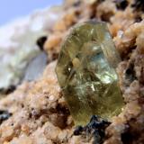 Fluorapatito (Grupo Apatito)<br />Zona Imilchil, Anti-Atlas, Provincia Er Rachidia, Región Drâa-Tafilalet, Marruecos<br />55x33x27mm.<br /> (Autor: José Luis Zamora)