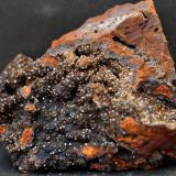 Calcita, SideritaMina Peñoncillo I , Ctra. a Escullar Km 5,  Abla, Comarca Los Filabres-Tabernas, Almería, Andalucía, España65x57x15 mm. (Autor: José Luis Zamora)