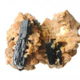 Schorl, feldspar, minor apatite<br />Amerika Quarry, Penig, Mittelsachsen, Granulitgebirge, Saxony/Sachsen, Germany<br />9 x 7 x 7 cm<br /> (Author: Andreas Gerstenberg)