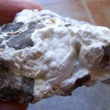 Celestina<br />Concesión Minerama II, Urbanización Puente Tablas, Jaén ciudad, Jaén, Comarca Metropolitana de Jaén, Andalucía, España<br />7 x 4 x 3 cm<br /> (Autor: Cristalino)