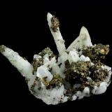 Quartz with Chalcopyrite<br />Magma Mine, Superior, Pioneer District, Pinal Mountains, Pinal County, Arizona, USA<br />80 x 68 x 65 mm<br /> (Author: GneissWare)
