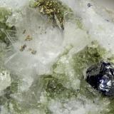 Eudidymite  Anatase  Pyrite<br />Poudrette Quarry, Mont Saint-Hilaire, La Vallée-du-Richelieu RCM, Montérégie, Québec, Canada<br />FOV = 4mm<br /> (Author: Doug)